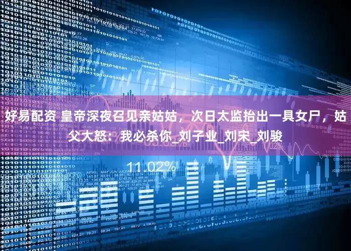 好易配资 皇帝深夜召见亲姑姑，次日太监抬出一具女尸，姑父大怒：我必杀你_刘子业_刘宋_刘骏