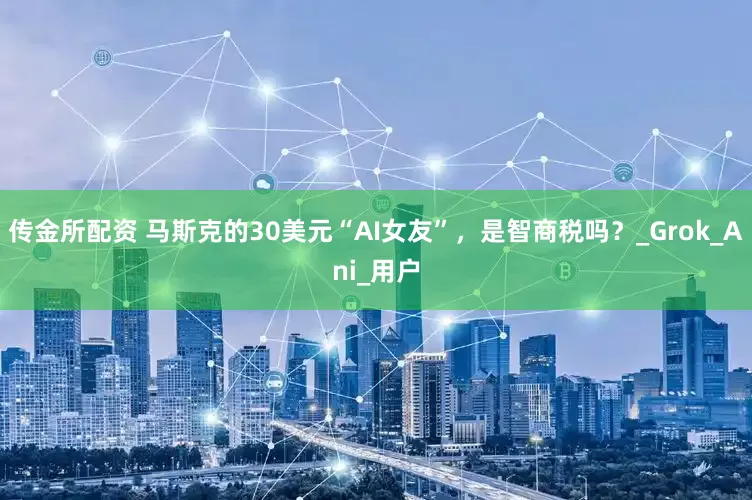传金所配资 马斯克的30美元“AI女友”，是智商税吗？_Grok_Ani_用户